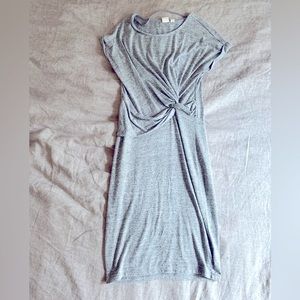 Gap Gray Stretch Dress with knot